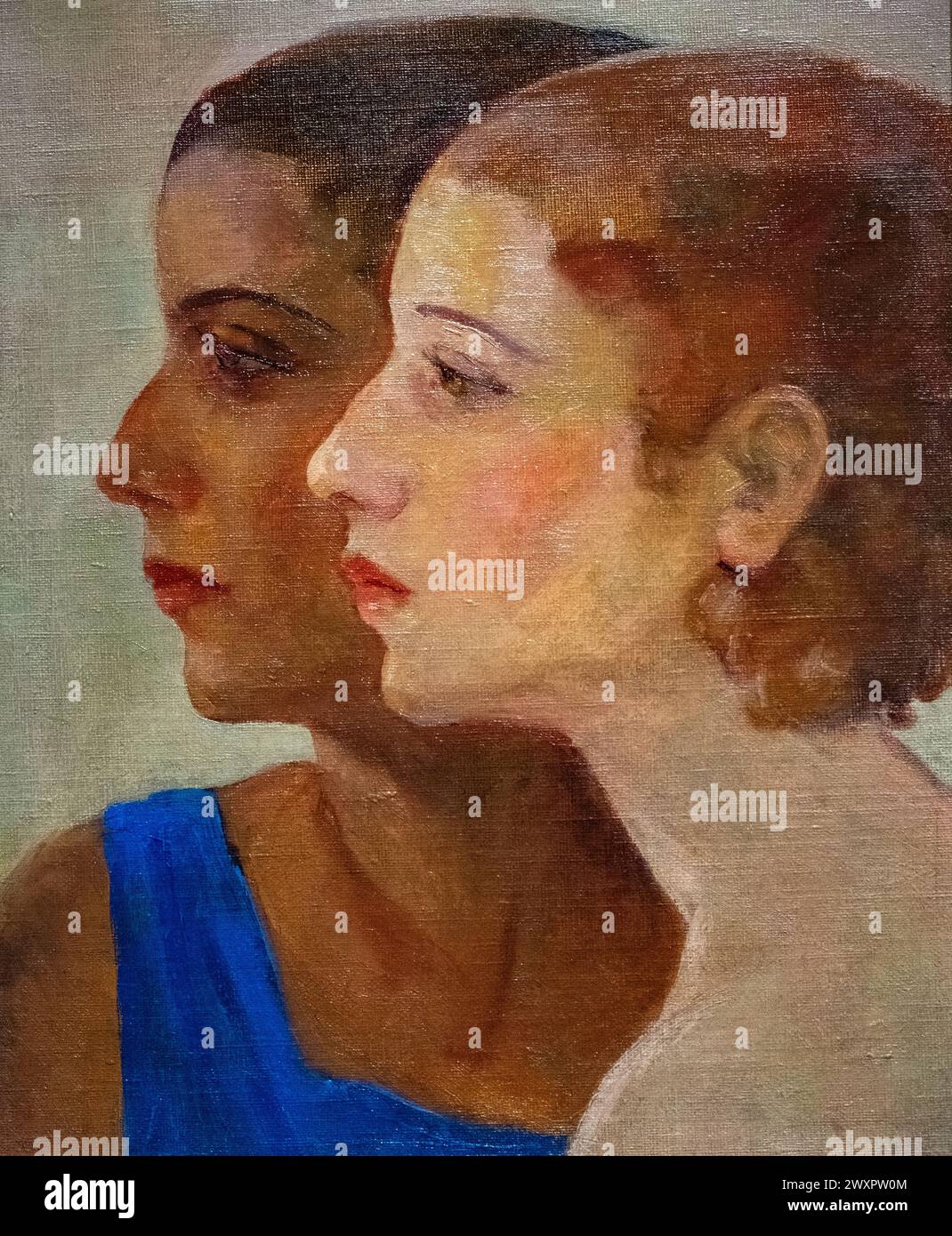 Laura Wheeler Waring painting Mother and Daughter done in 1927 Stock