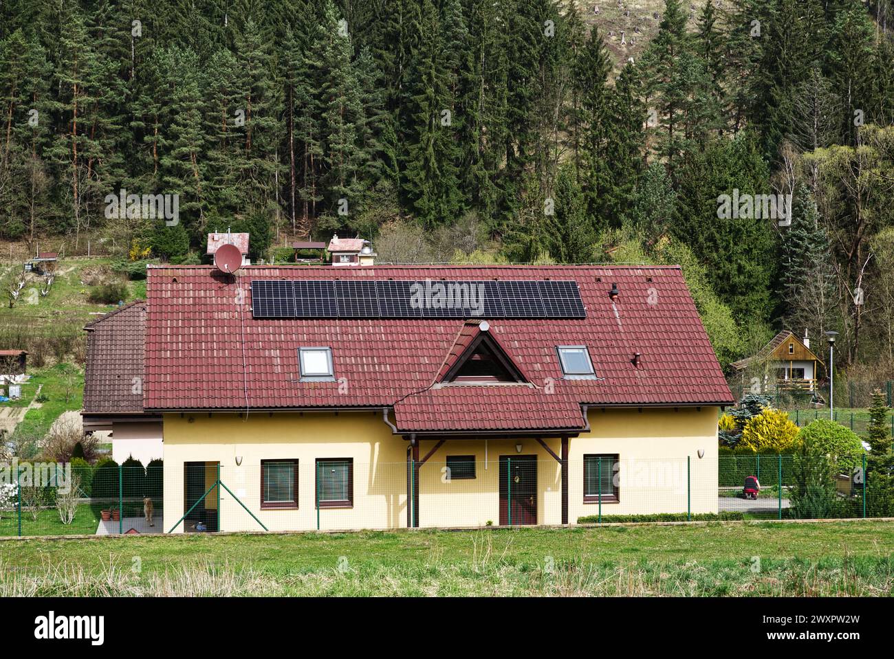 Photovoltaics on house roof hi-res stock photography and images - Alamy