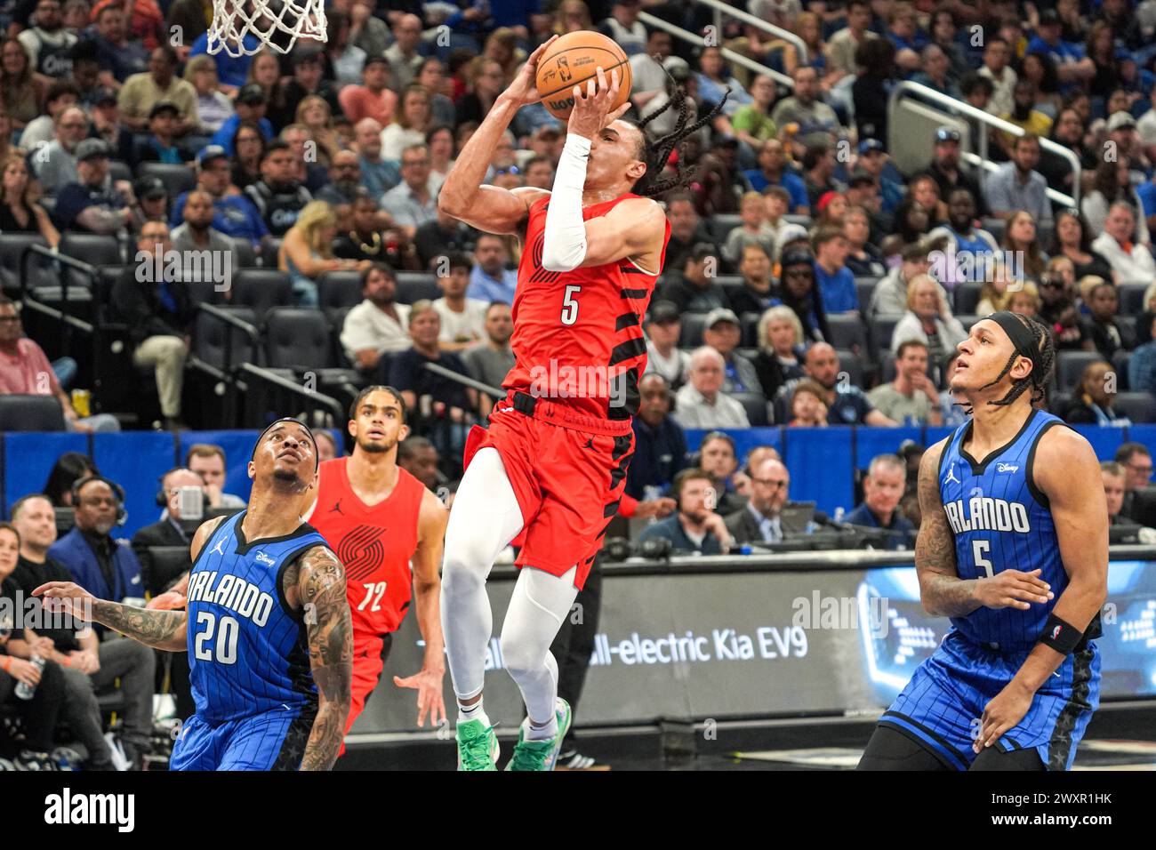 Orlando, Florida, USA, April 1, 2024, Portland Trail Blazers Guard ...