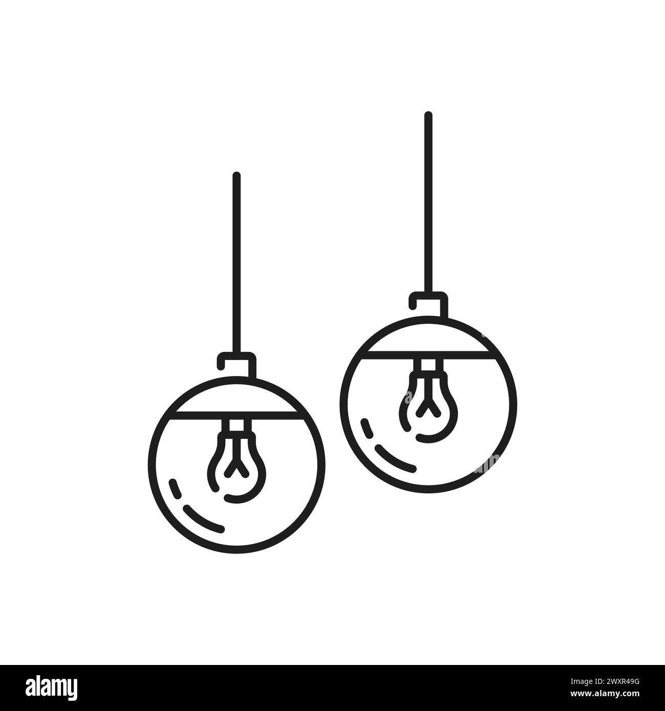 glass-pendant-lights-stock-vector-images-alamy