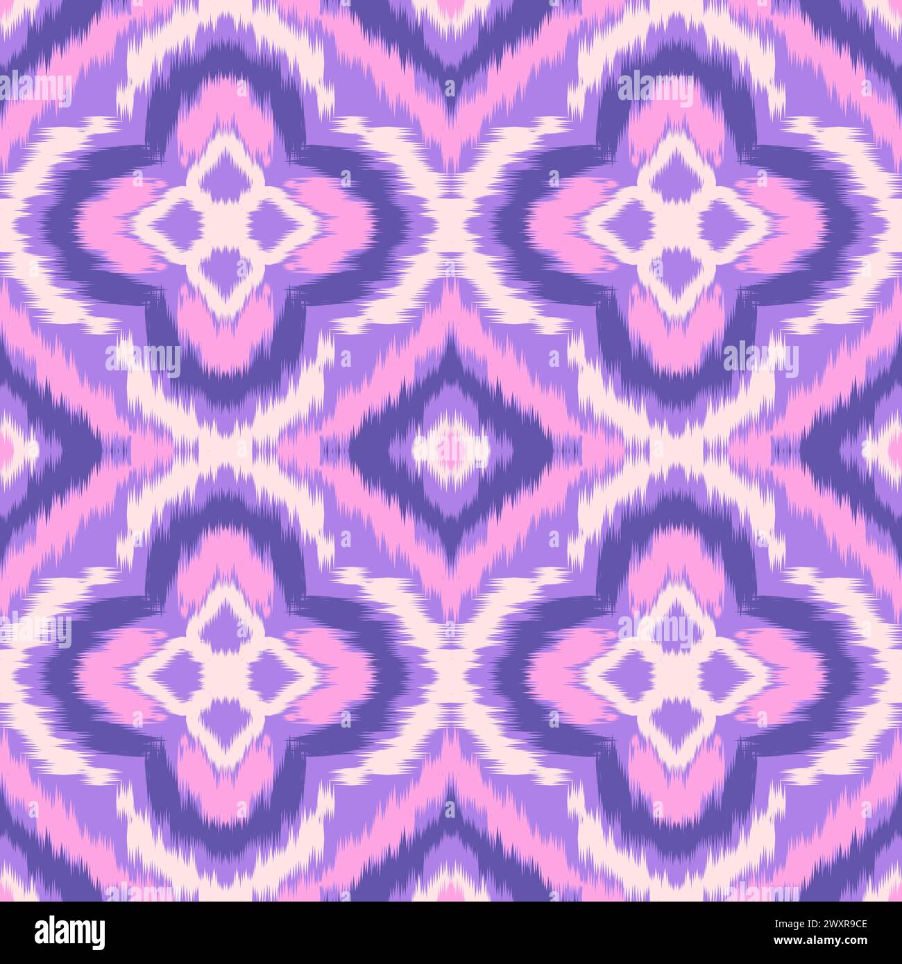 Seamless Ikat ethnic traditional Textile pattern geometric abstract ...