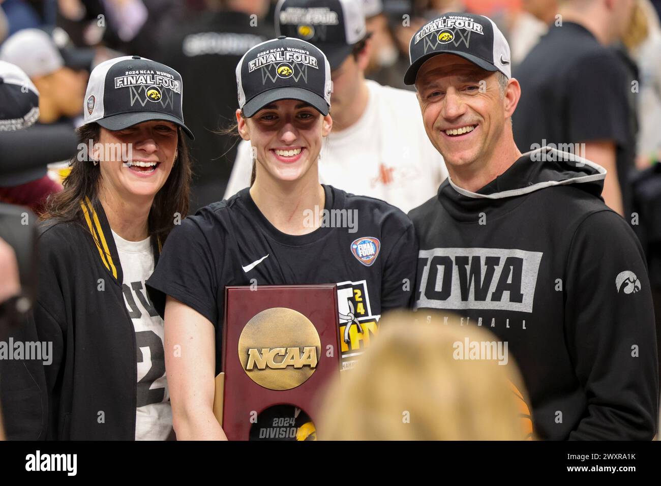 Albany, New York, USA. 1st Apr, 2024. Iowa's CAITLIN CLARK (22) poses Albany, New York, USA. 1st Apr, 2024. Iowa's CAITLIN CLARK (22) poses
