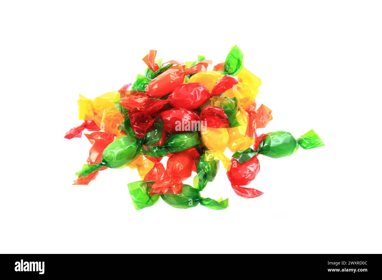 color bonbons isolated on the white background Stock Photo - Alamy