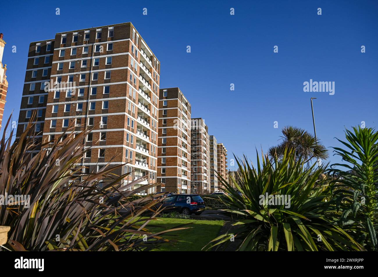 Smart flats in Grand Avenue Hove , Brighton Stock Photo