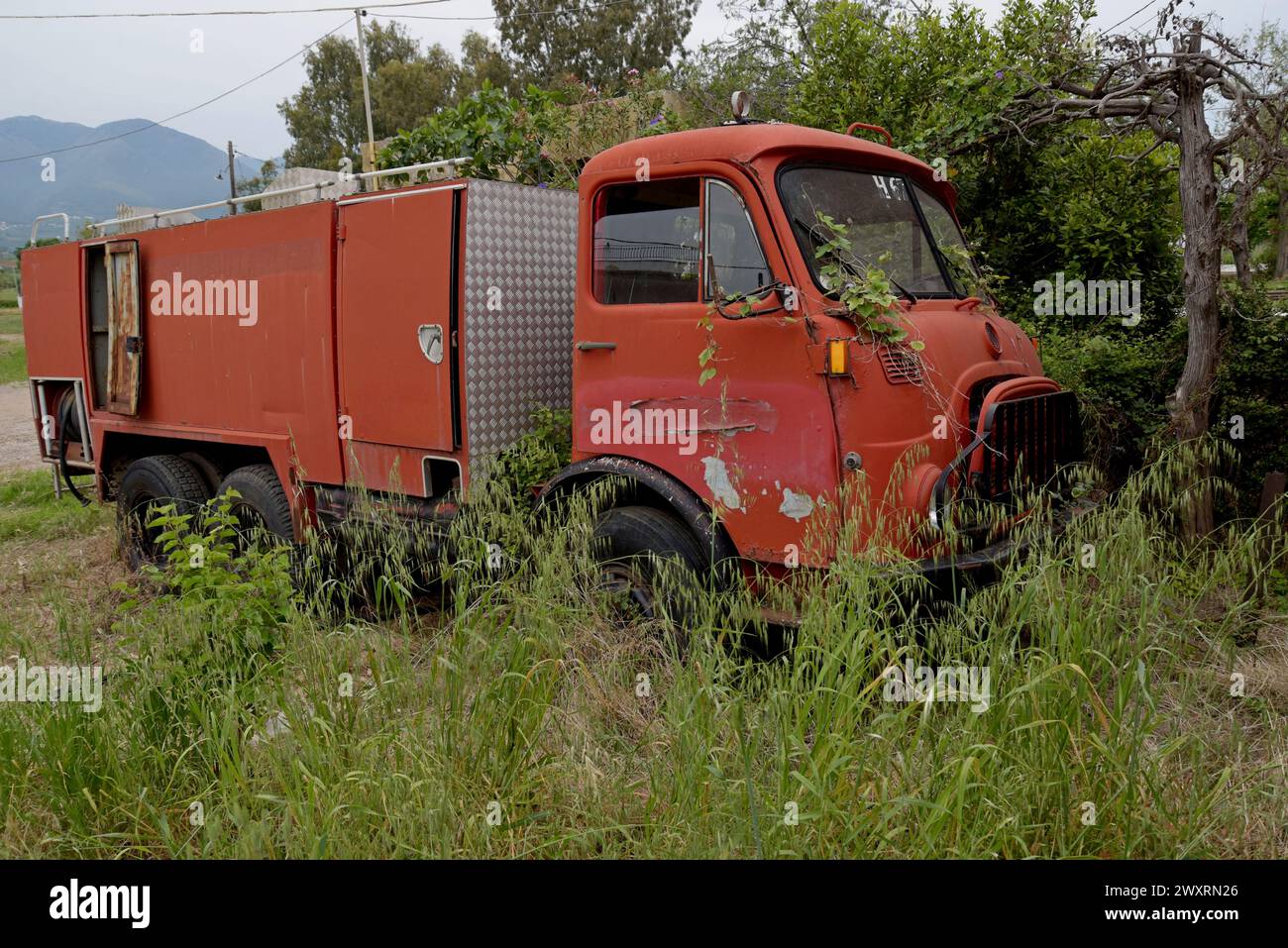 Styer Fire Engine An abandoned and overgrown disused Steyr-Daimler-Puch Fire engine ...