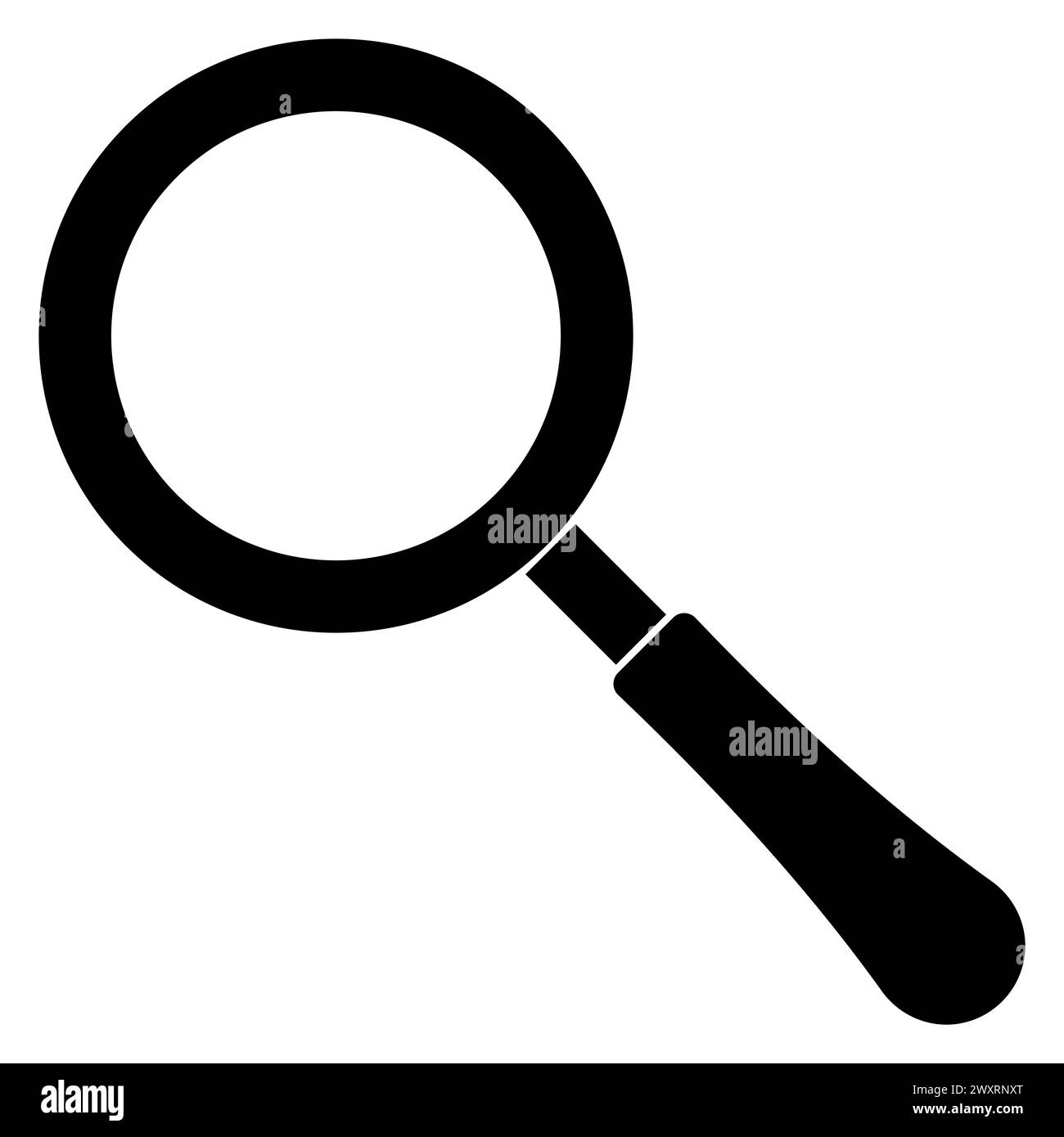 Magnifying glass an optical device for viewing small details Stock Vector