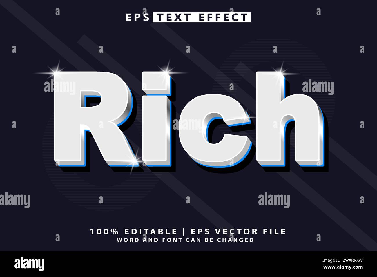 Font effect mockup vector vectors hi-res stock photography and images ...
