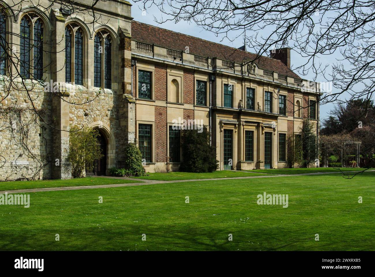 Eltham Palace, a medieval manor house with 1930s Art Deco additions, Greenwich, London, UK Stock Photo