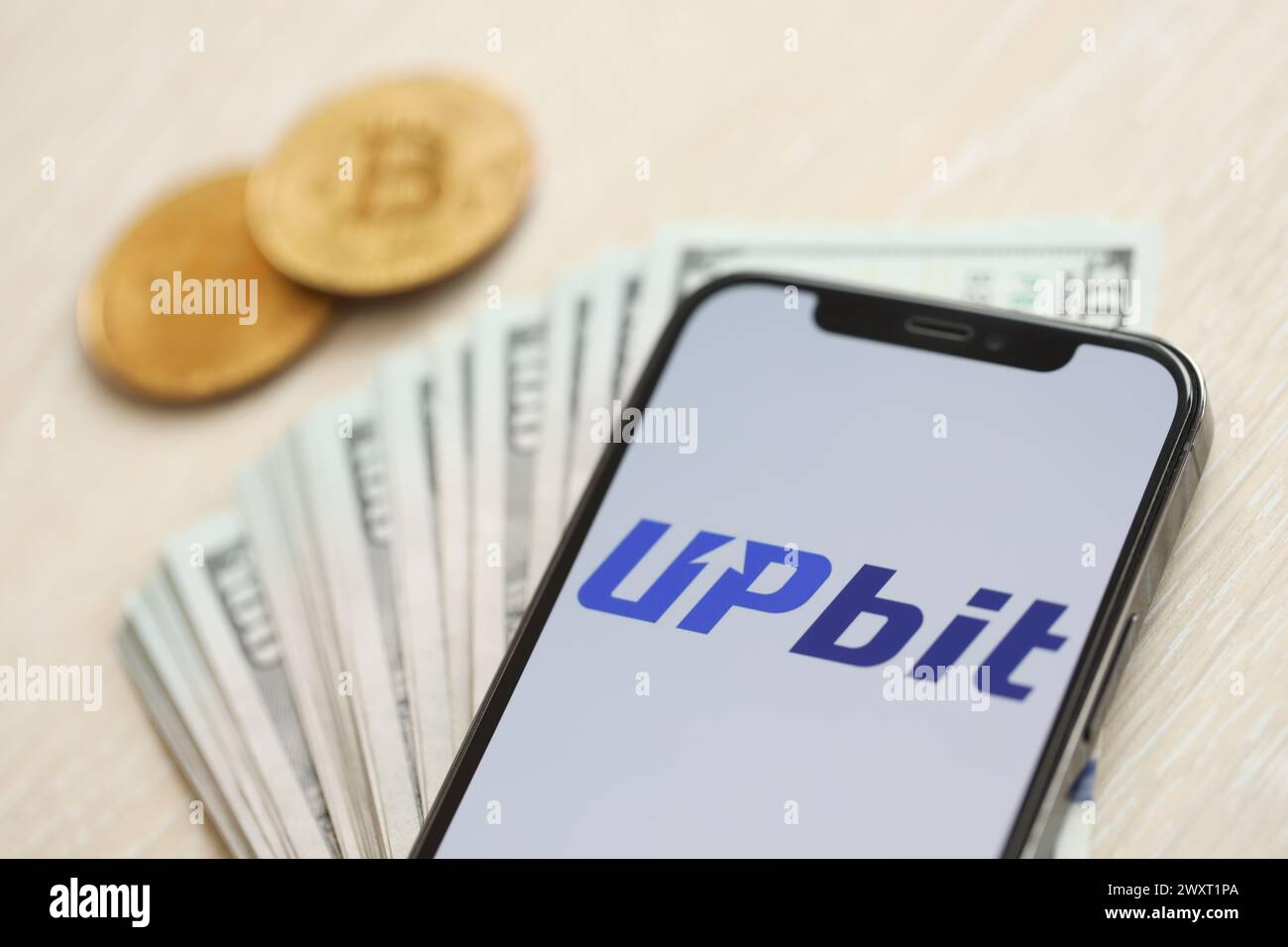 Upbit logo hi-res stock photography and images - Alamy