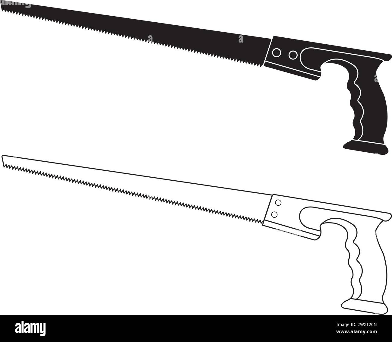 Wood saw icon vector illustration simple design Stock Vector Image