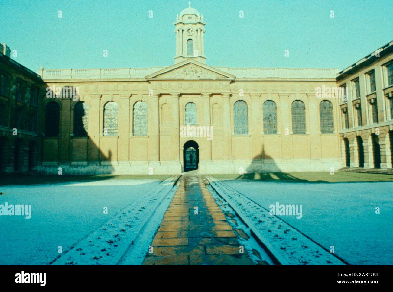 Queen's College, Oxford University, England 1980s Stock Photo