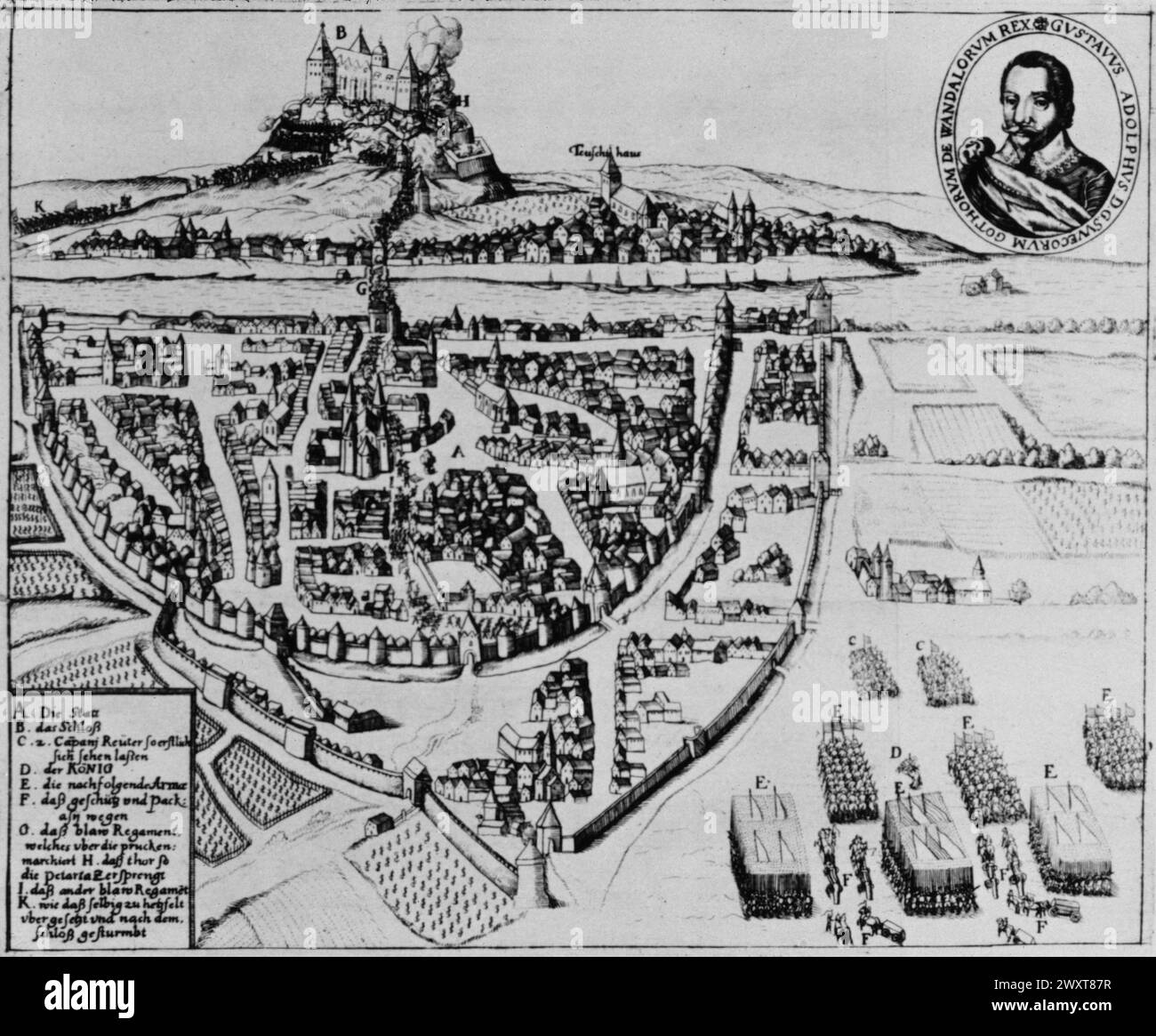 The Thirty Years' War: The Swedes capturing the German city of Wurzburg ...