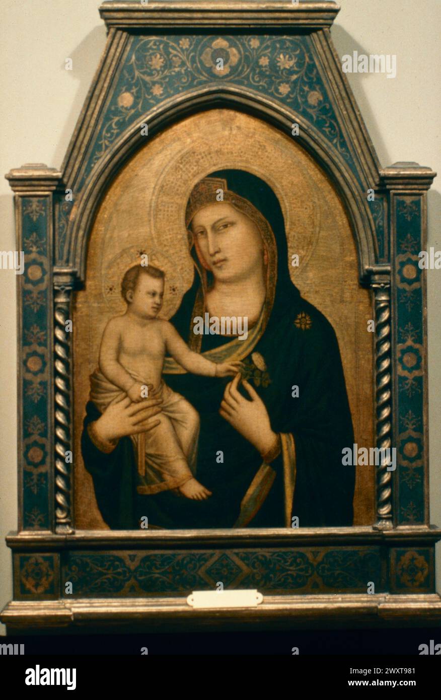Madonna and Child, painting by Italian artist Giotto di Buondone, 13th century Stock Photo