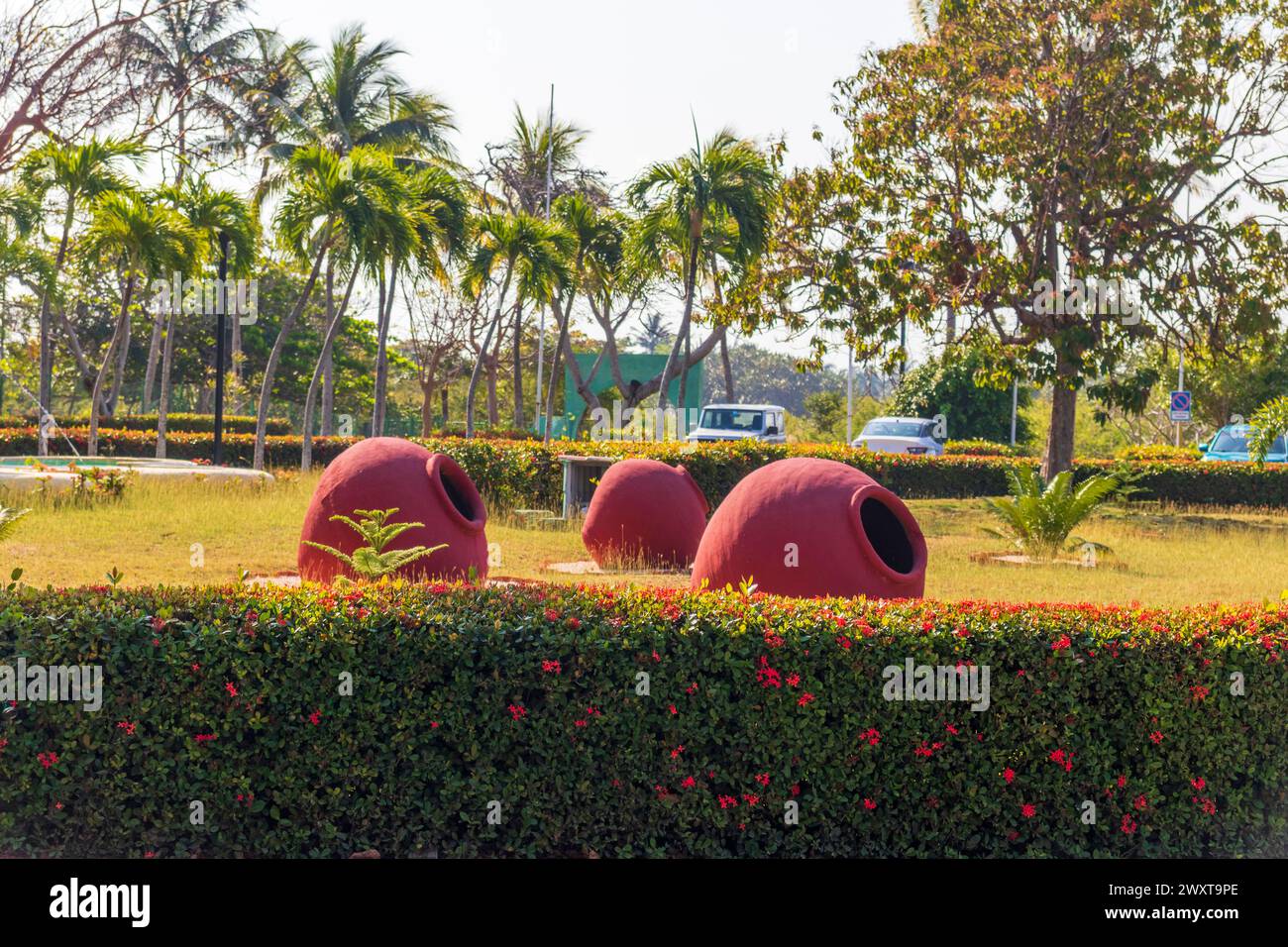 Shot of the traditional Cuban clay pots Stock Photo - Alamy