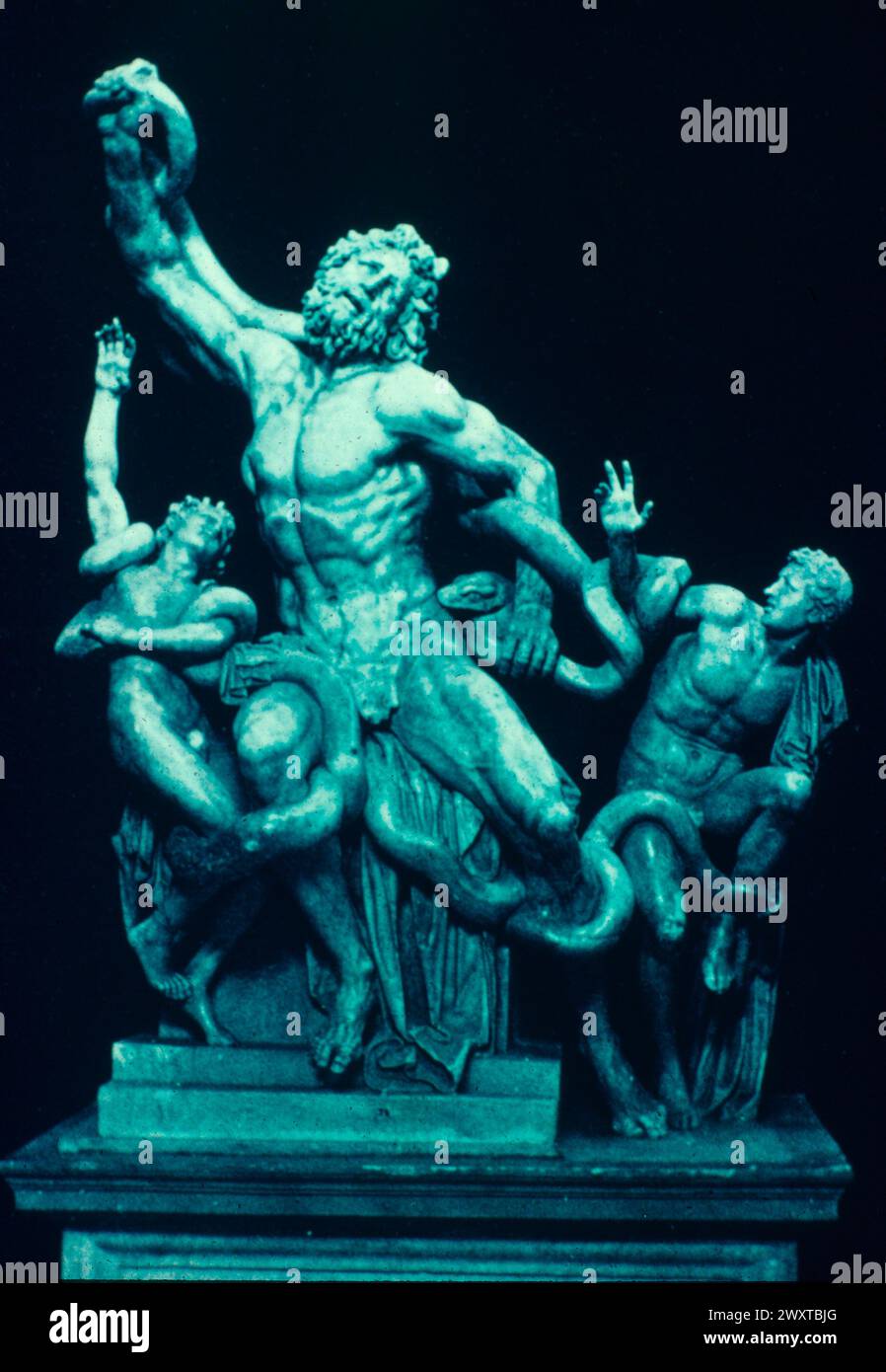 Laocoon, ancient sculpture by Greek artists, Greece 150 BC Stock Photo