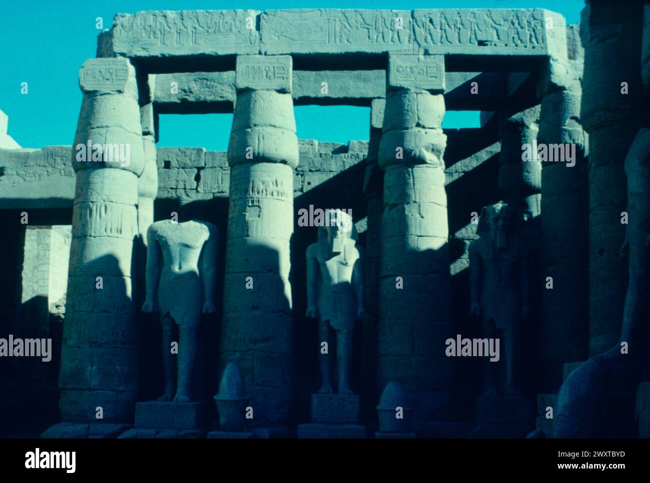 The temple of the god Amon, Luxor, Egypt 1300 BC Stock Photo