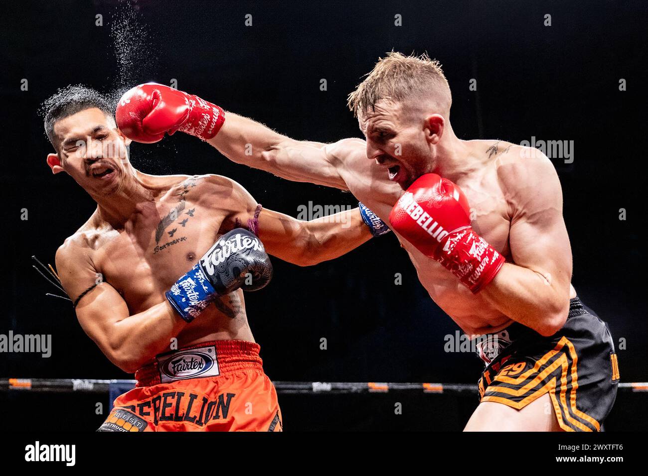 Punch in Muay Thai Stock Photo - Alamy