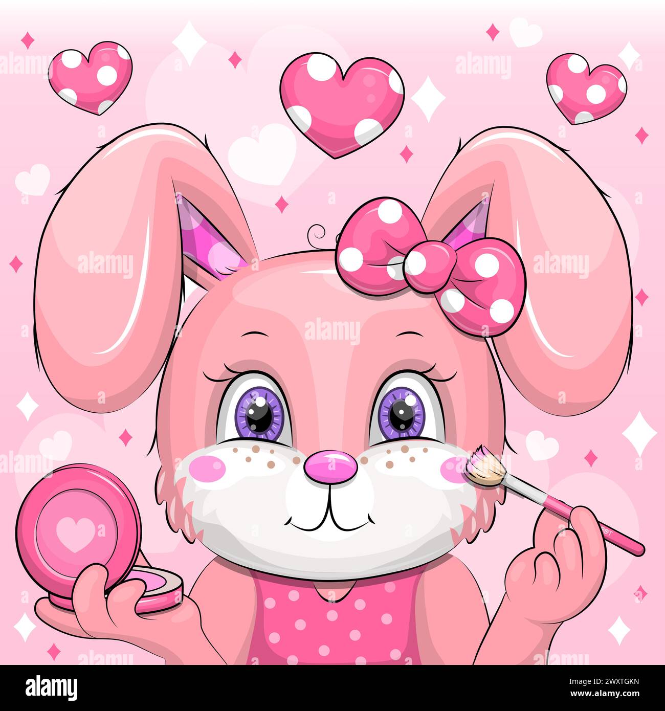 Rabbit illustration Stock Vector Images - Alamy
