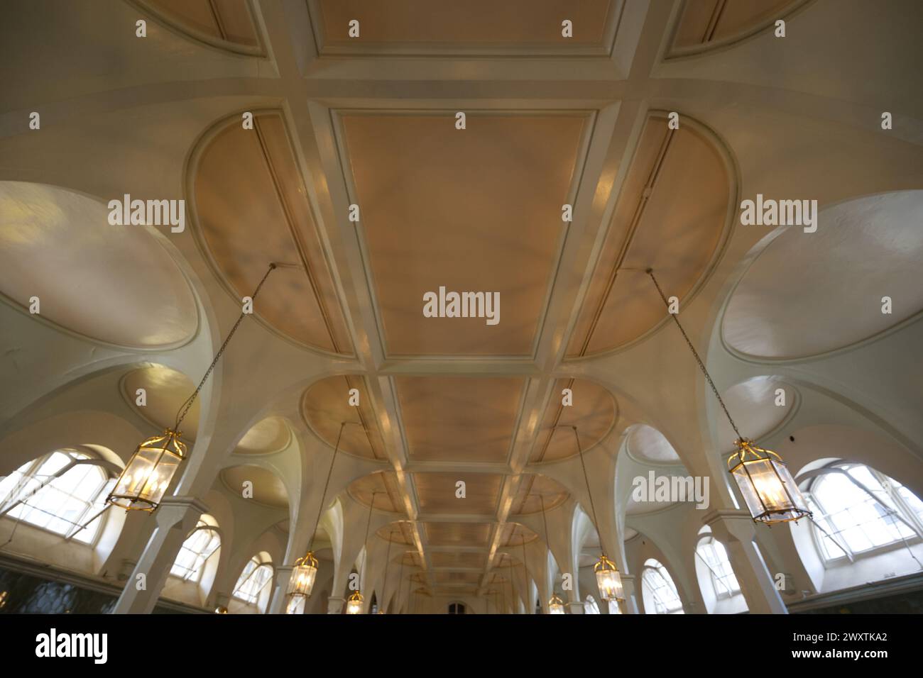 The Royal Mews decorative ceiling Stock Photo