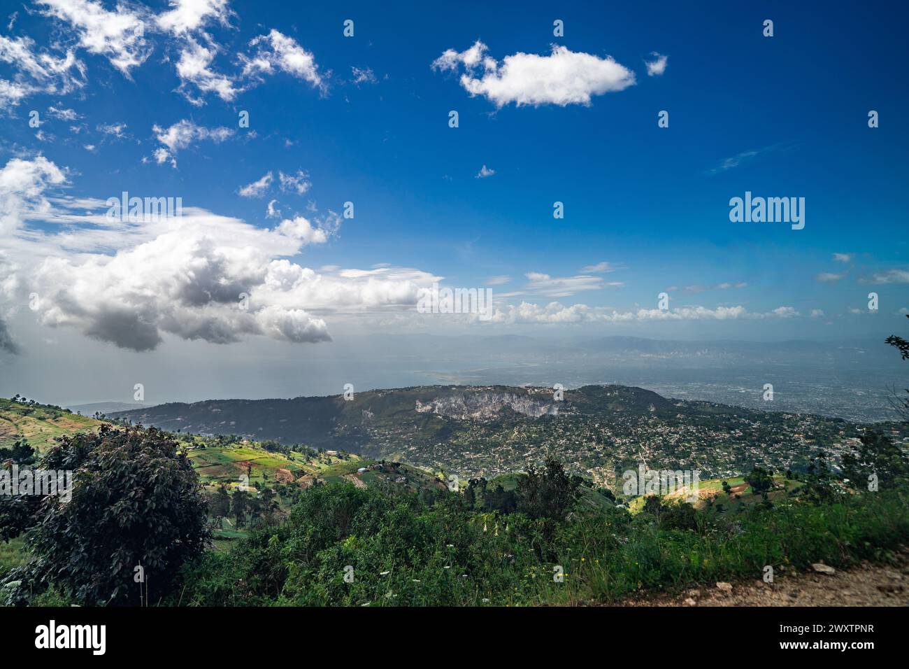 Port-Au-Prince vibrant countryside Stock Photo