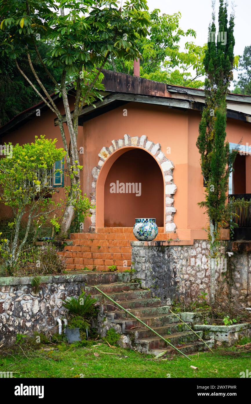 Located along the Rte de Kenscoff, in Port-au-Prince, Ranch Le Montcel offers a serene escape from the violence in the city. Stock Photo