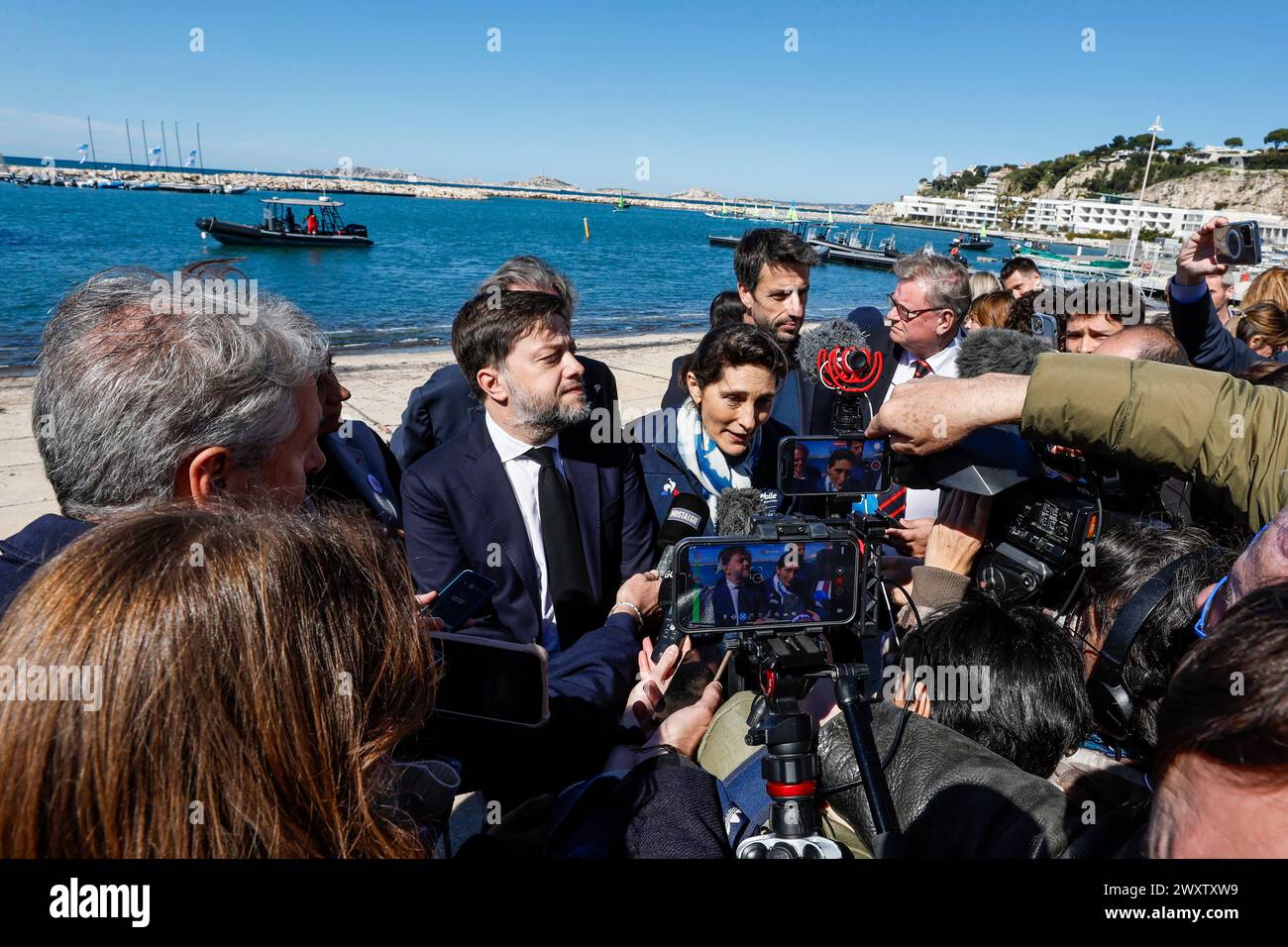 ©PHOTOPQR/LE DAUPHINE/Christophe AGOSTINIS ; Marseille ; 02/04/2024