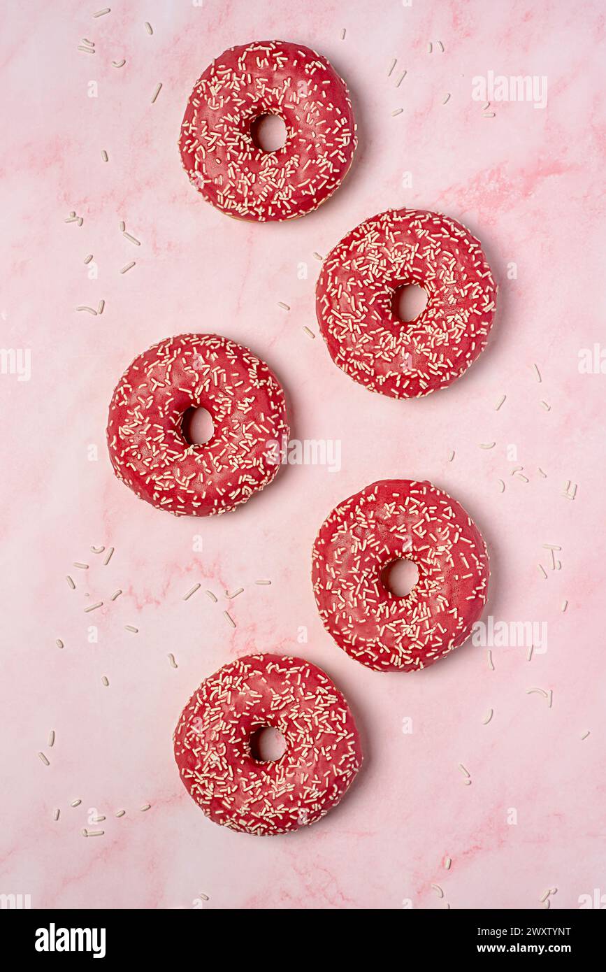 Food photography of doughnut, donuts, glazed, milk, bagel, bakery
