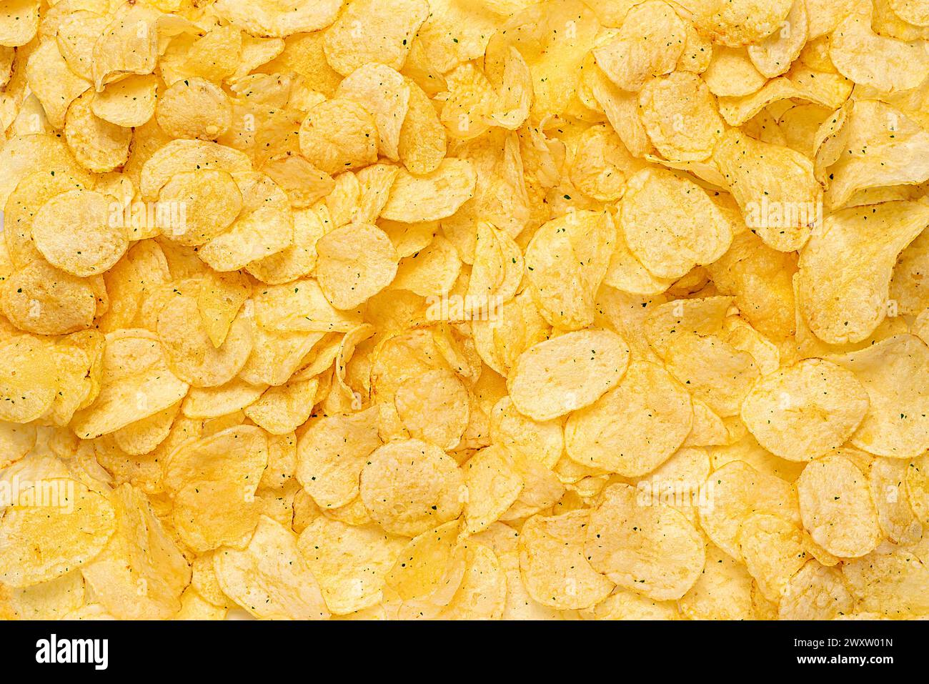Macro blank photography of potato crisp, chips, crunchy, crispy, salted