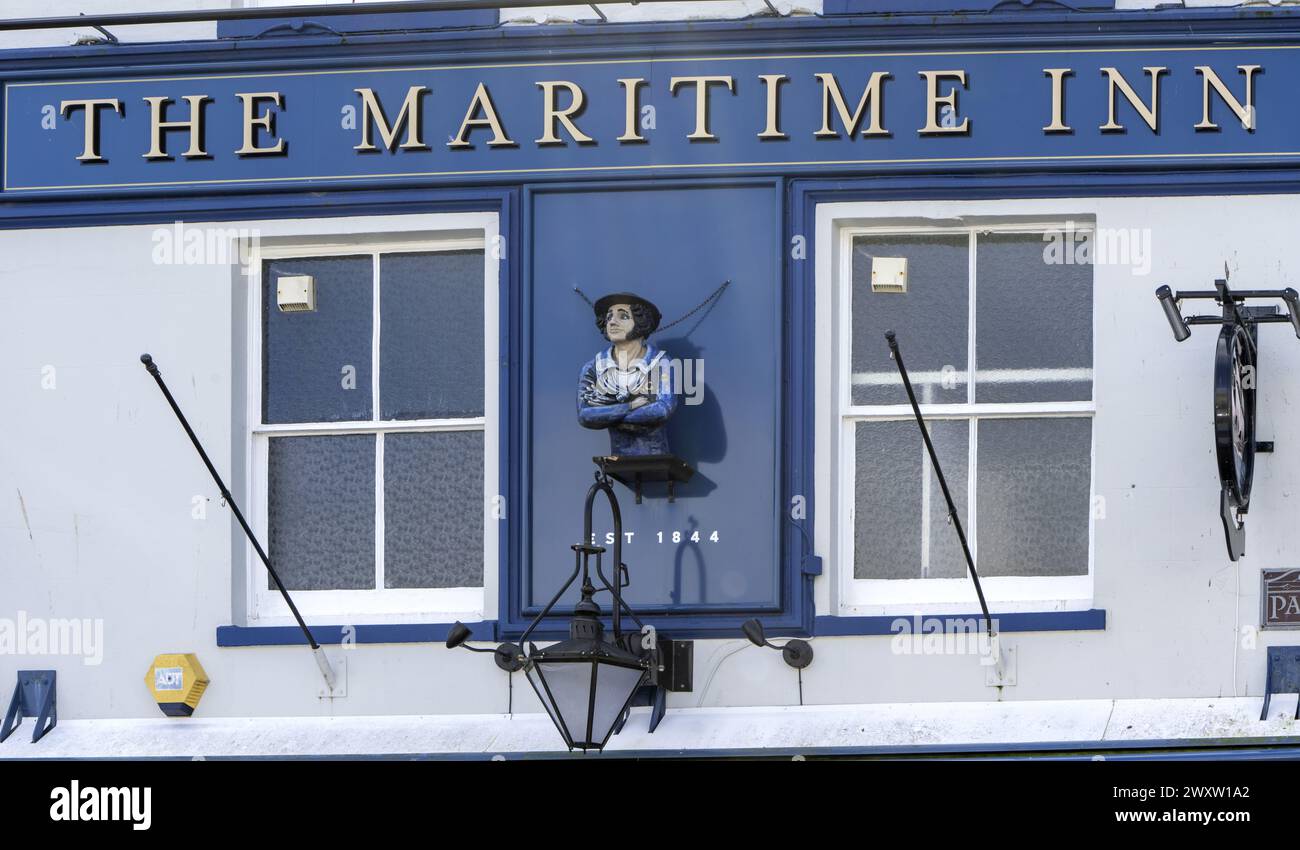The Maritime Inn - public house - Southside Street, Plymouth, Devon, England, UK Stock Photo