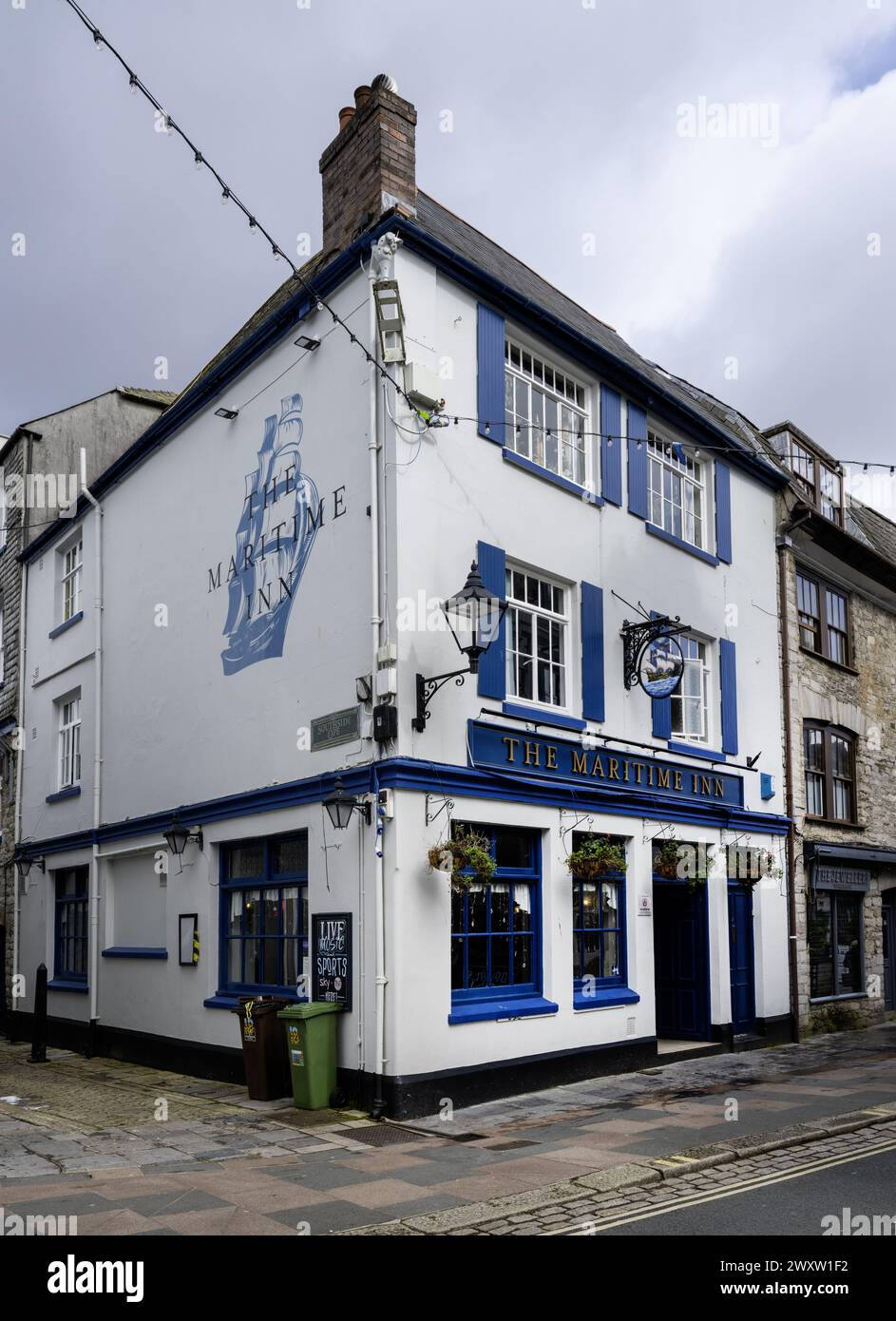 The Maritime Inn - public house - Southside Street, Plymouth, Devon, England, UK Stock Photo