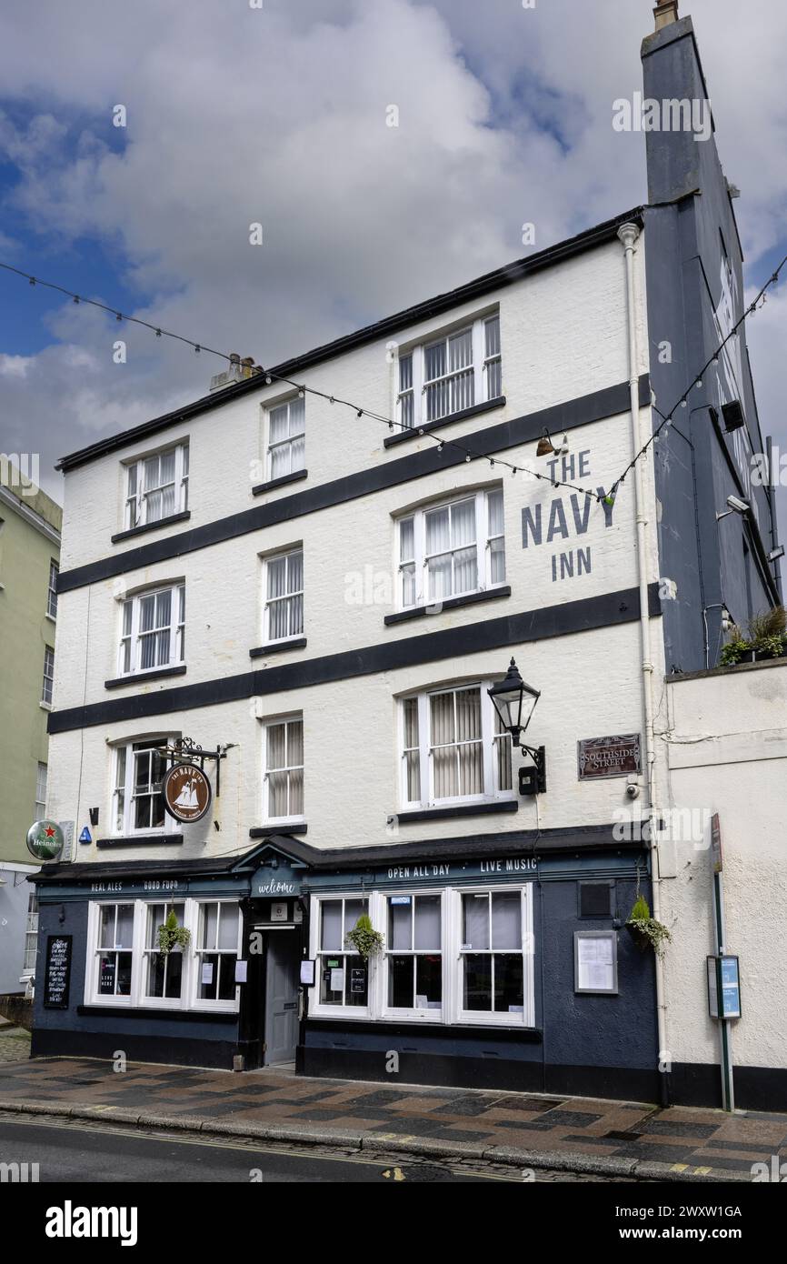 The Navy Inn - public house - Southside Street, Barbican, Plymouth, Devon, England, UK Stock Photo