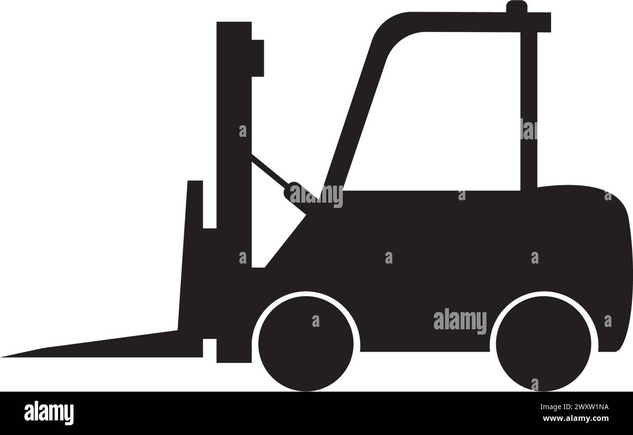 Forklift logo template vector icon illustration design Stock Vector