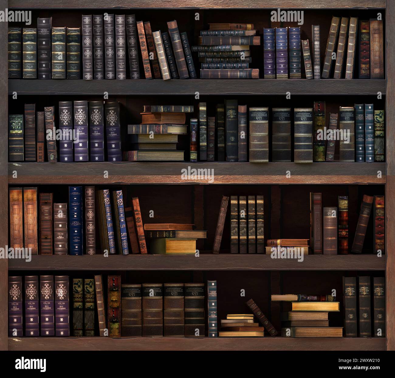 Old books on a shelf Stock Photo - Alamy
