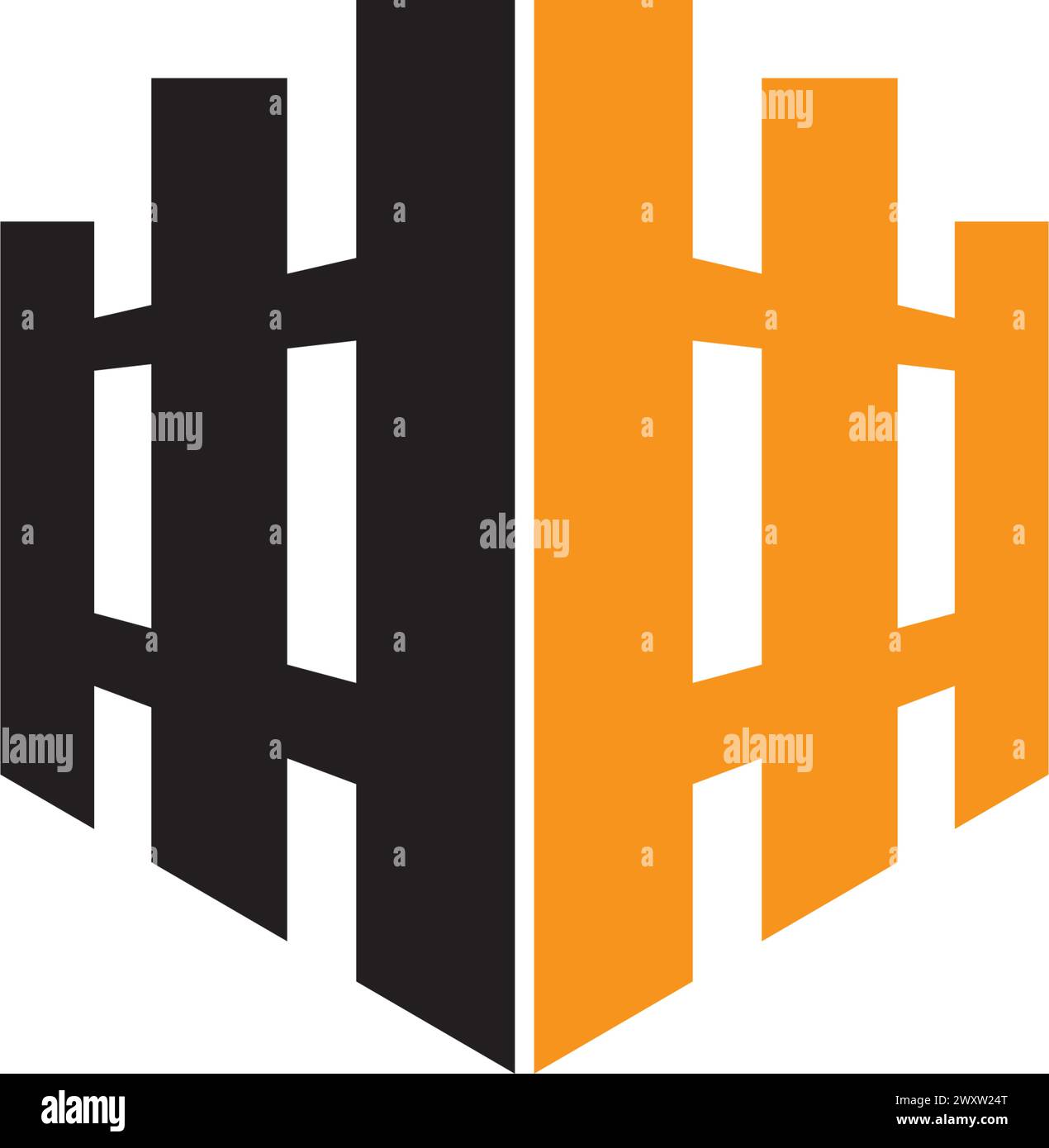Fence Template vector icon illustration design Stock Vector