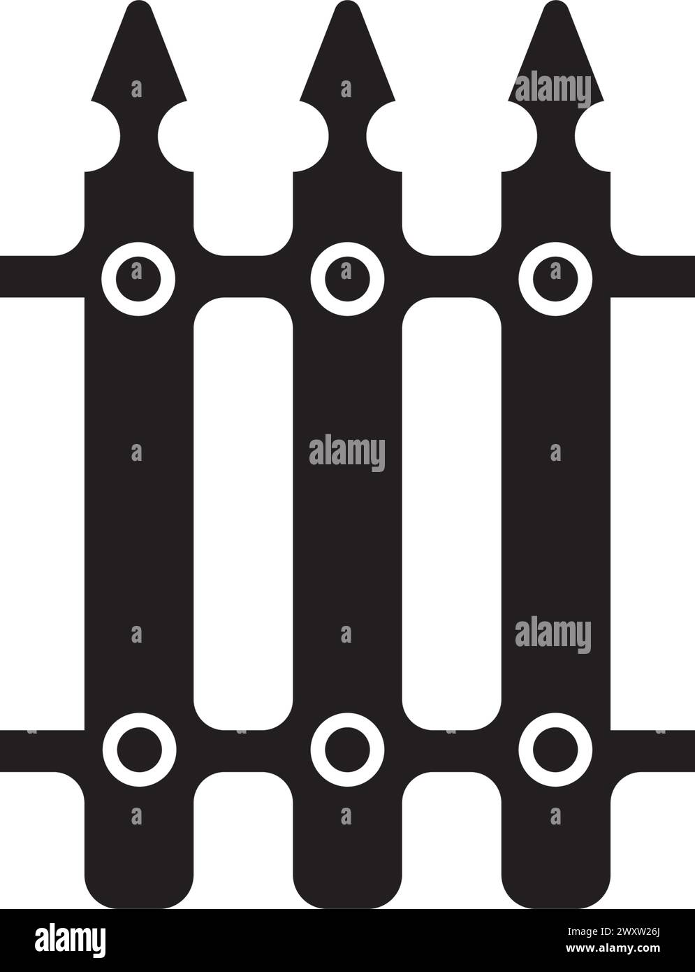 Fence Template vector icon illustration design Stock Vector Image & Art