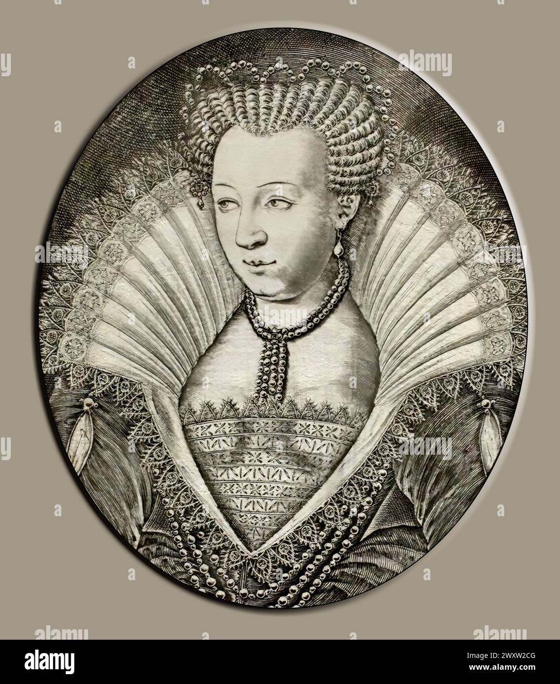 Margaret of Valois, La Reine Margot, Queen of France, 1553 – 1615 Stock Photo