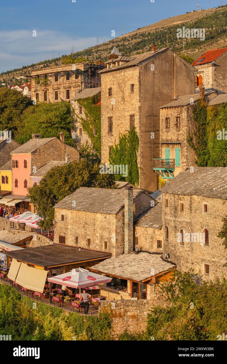 Cityscape of Mostar, Bosnia Stock Photo