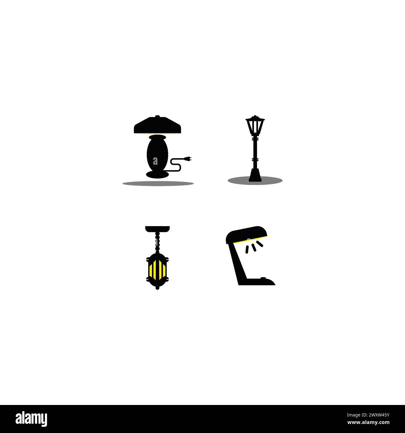 light bulb logo template vector icon illustration design Stock Vector