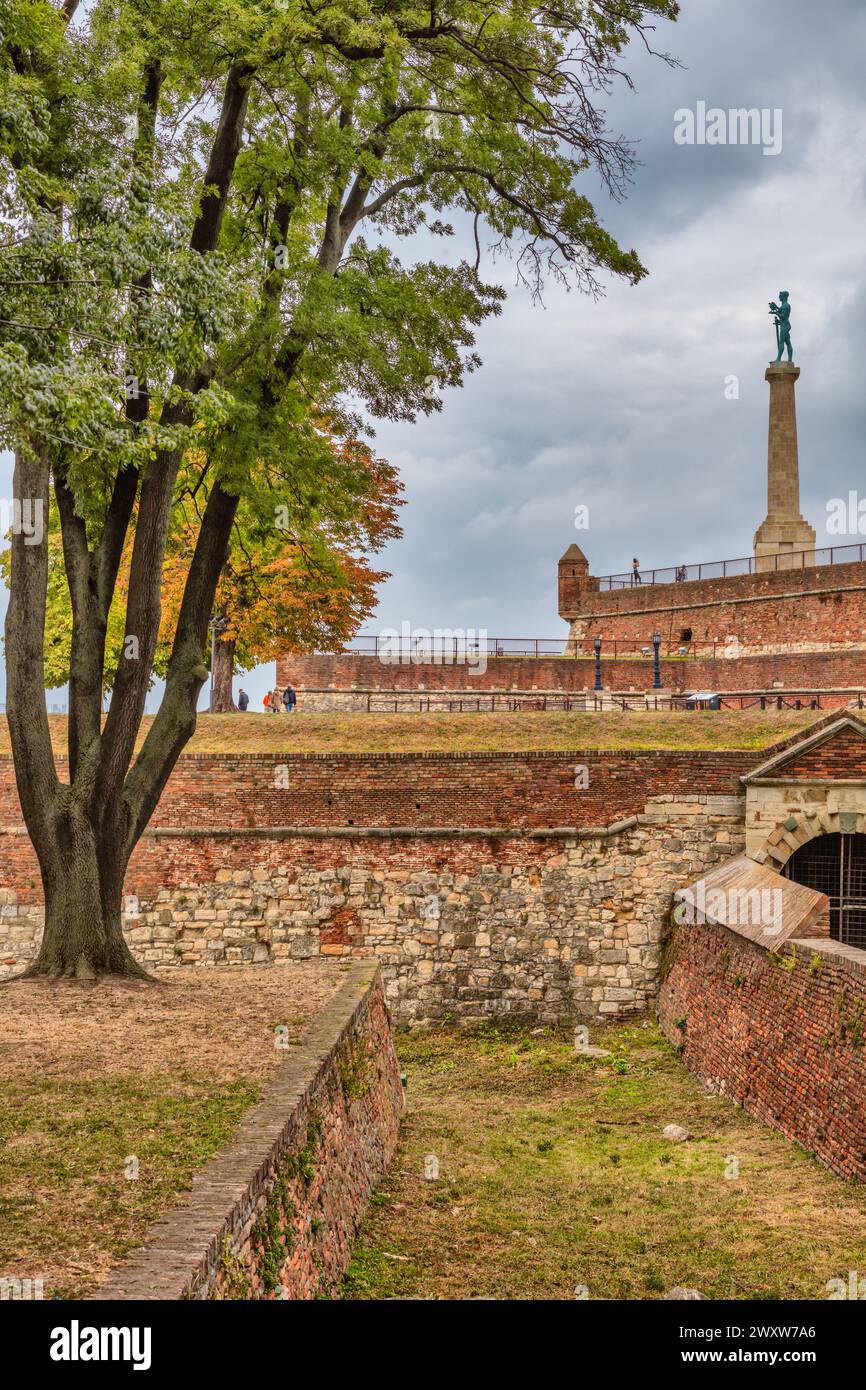 The Victor monument, 1912, Belgrade fortress, Kalemegdan, Belgrade, Serbia Stock Photo