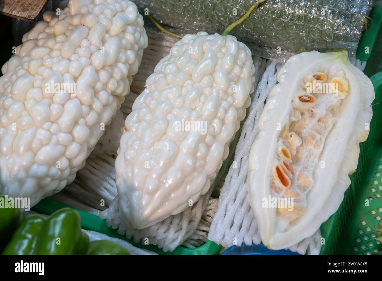 Bitter melon gourd in hi-res stock photography and images - Alamy