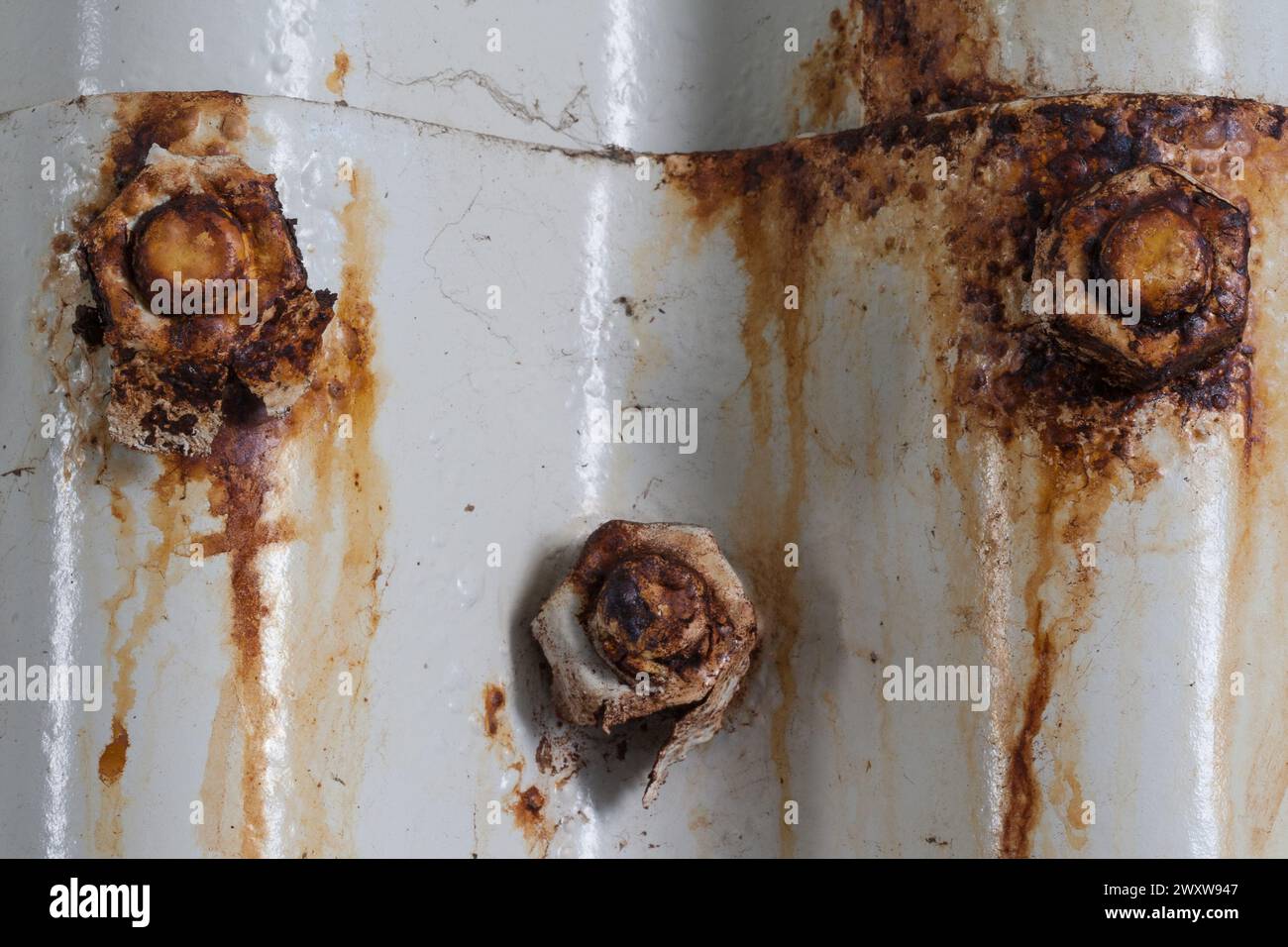 Ground Screw Rusting Rusting screws holding corrugated sheets together testify to transience ...