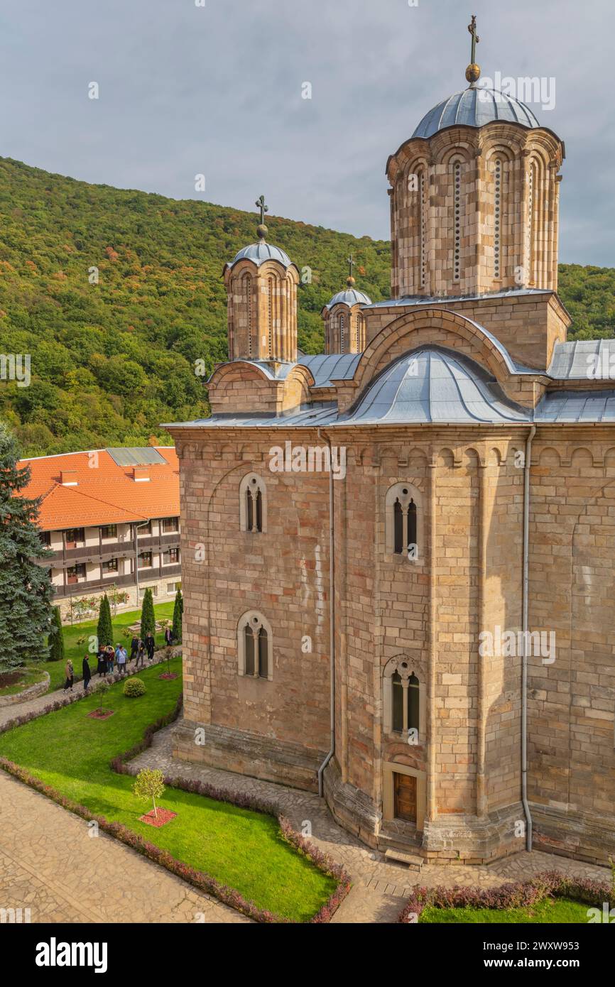 Manasija monastery church, Resava, Serbia Stock Photo
