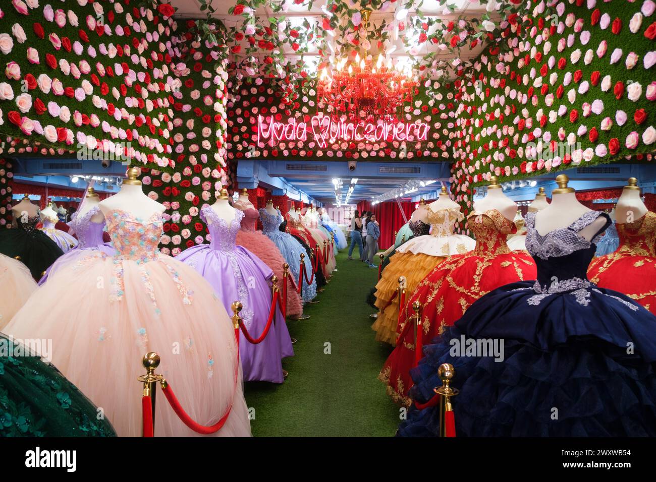 Quincaneara dresses, downtown Los Angeles, California, United States of America Stock Photo Alamy