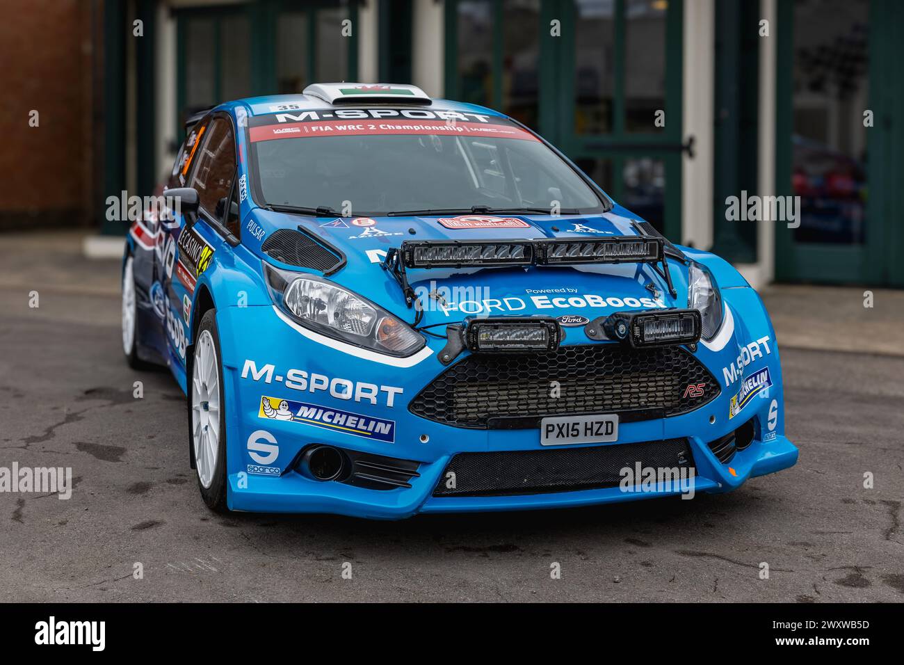 2015 WRC Championship Ford Fiesta R5, on display at the Motorsport ...