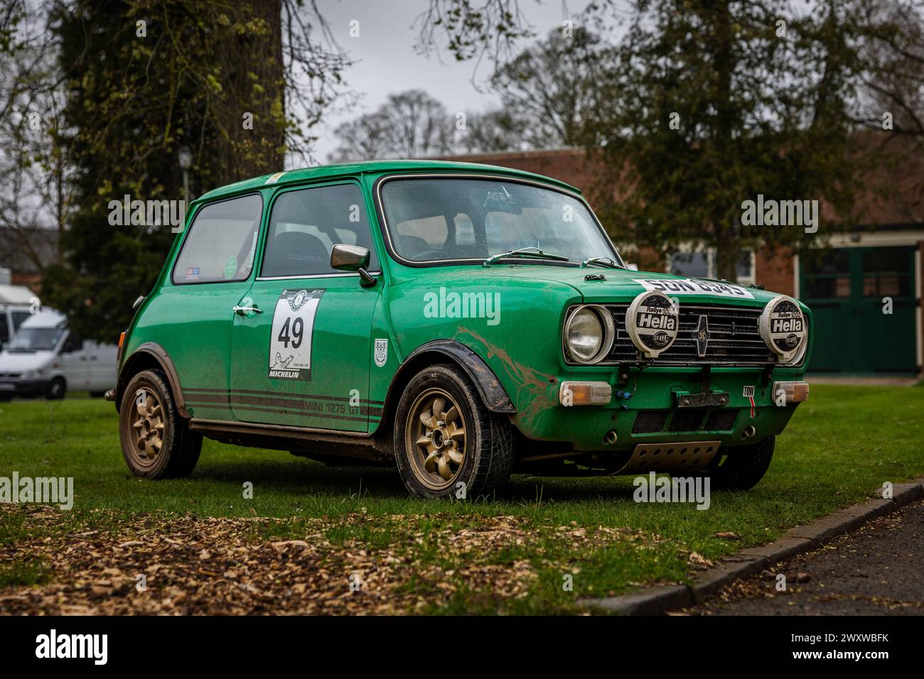 1977 Austin Mini, on display at the Motorsport assembly held at the Bicester Heritage Centre on the 31st March 2024. Stock Photo