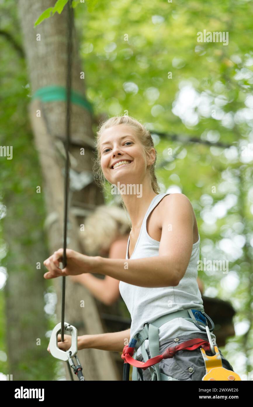 Strapped in harness hi-res stock photography and images - Alamy