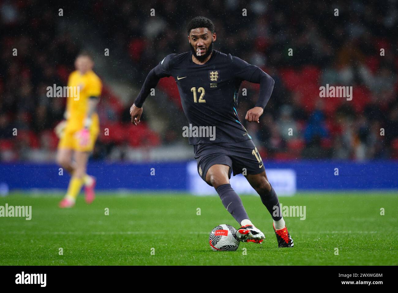 LONDON UK 26th Mar 2024 Joe Gomez Of England In Action During The london-uk-26th-mar-2024-joe-gomez-of-england-in-action-during-the