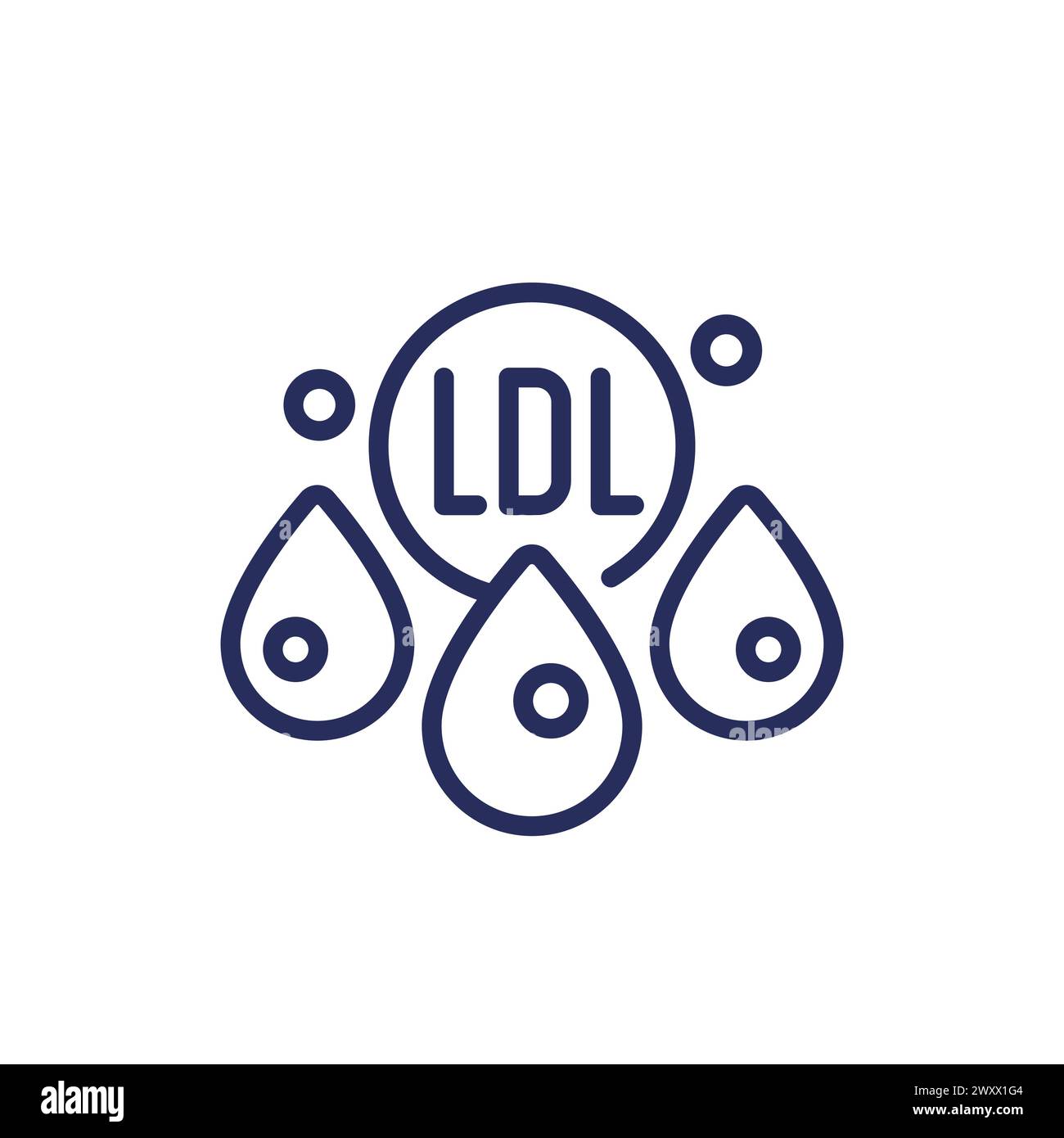 LDL Cholesterol icon, line vector Stock Vector Image & Art - Alamy