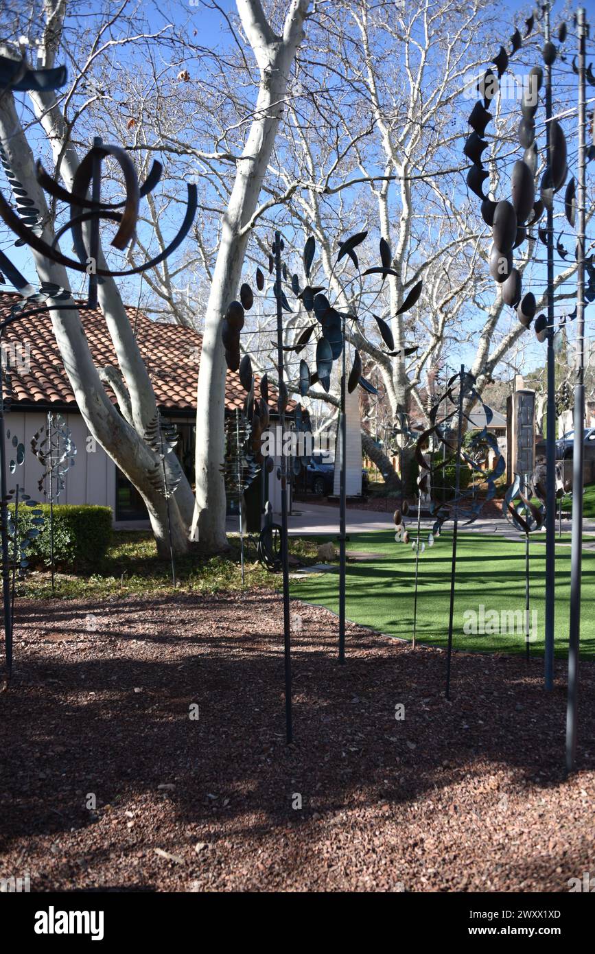 Sedona, AZ. U.S.A. 2/3/2024. Tlaquepaque Arts & Shopping Village. Renee