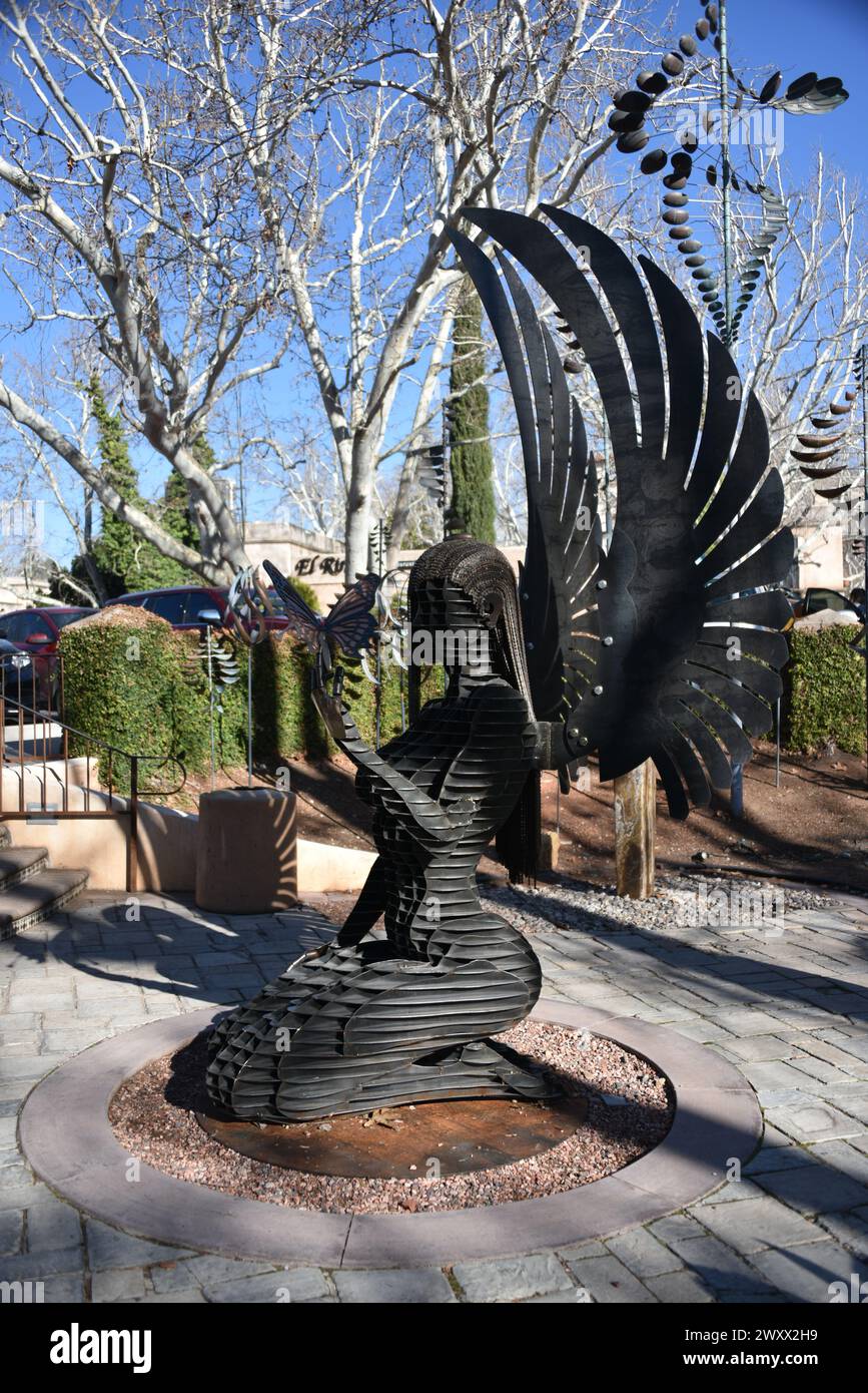 Sedona, AZ. U.S.A. 2/3/2024. Tlaquepaque Arts & Shopping Village. Renee